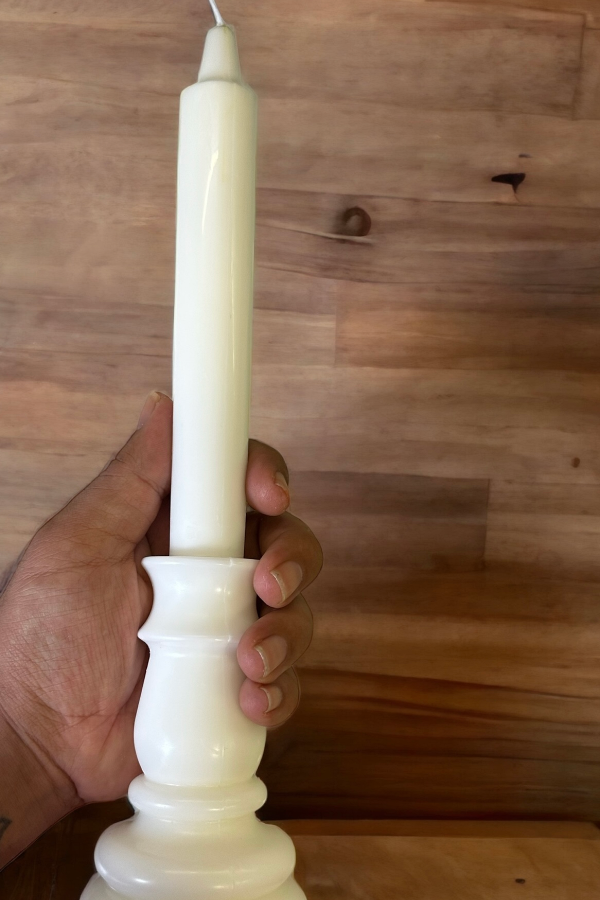 %100 Doğal Soya Mumu Şamdan Mum Lavanta