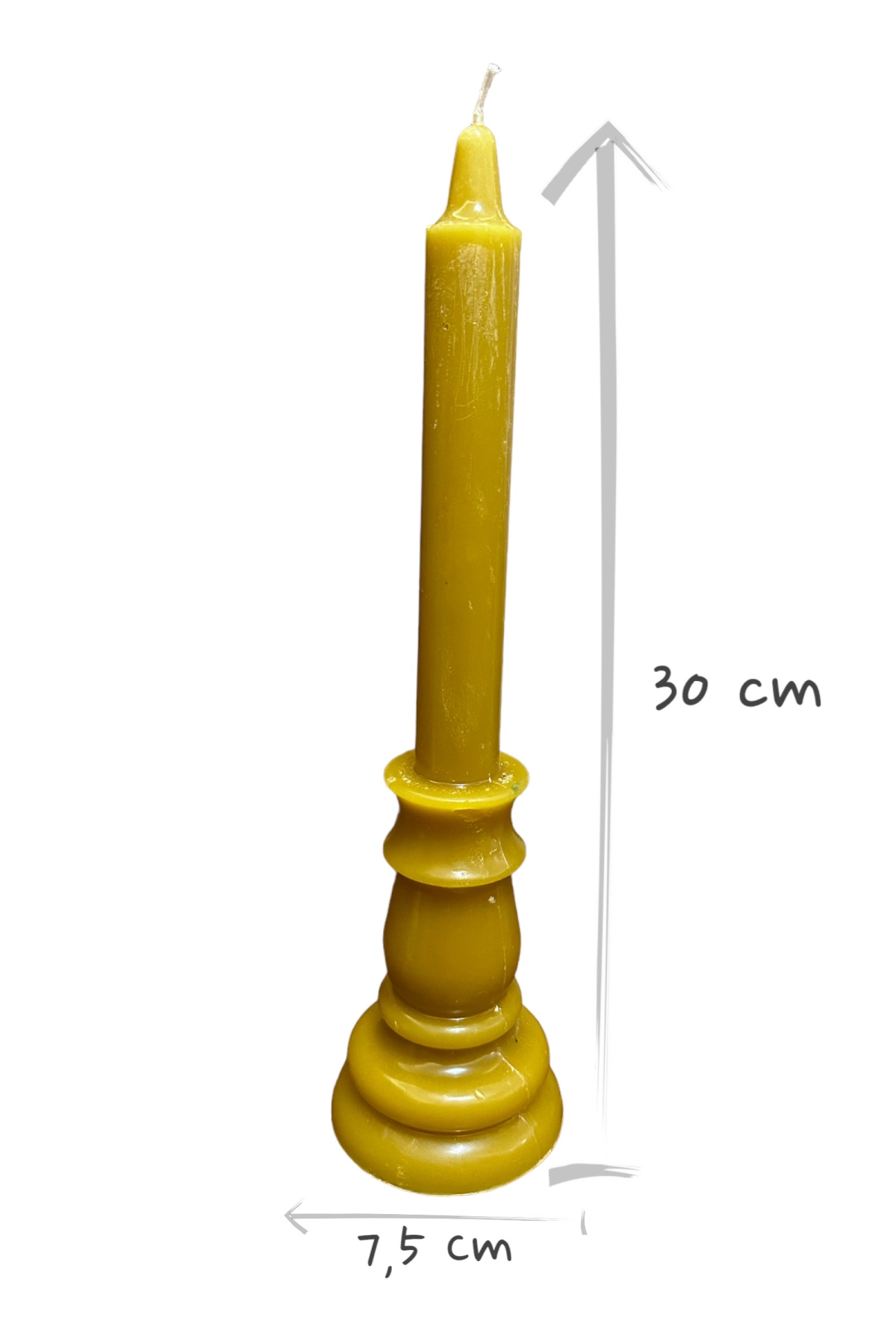 %100 Doğal Balmumu Şamdan Mum